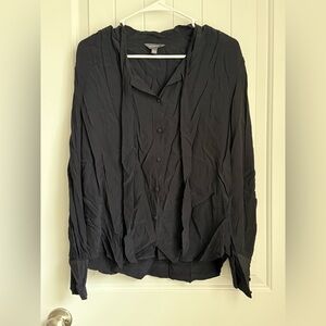 The Limited Black Button-Up Blazer